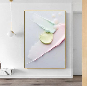  abstract galerie - Farben Drop Abstract 02 von Palettenmesser Wandkunst Minimalismus